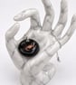 Cancer Fused Glass Pendant with Real Platinum Lustre Symbol - Image 4