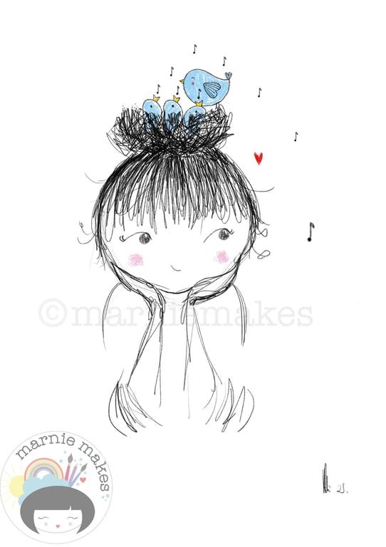 Dreaming of Spring - A5 Giclee Print