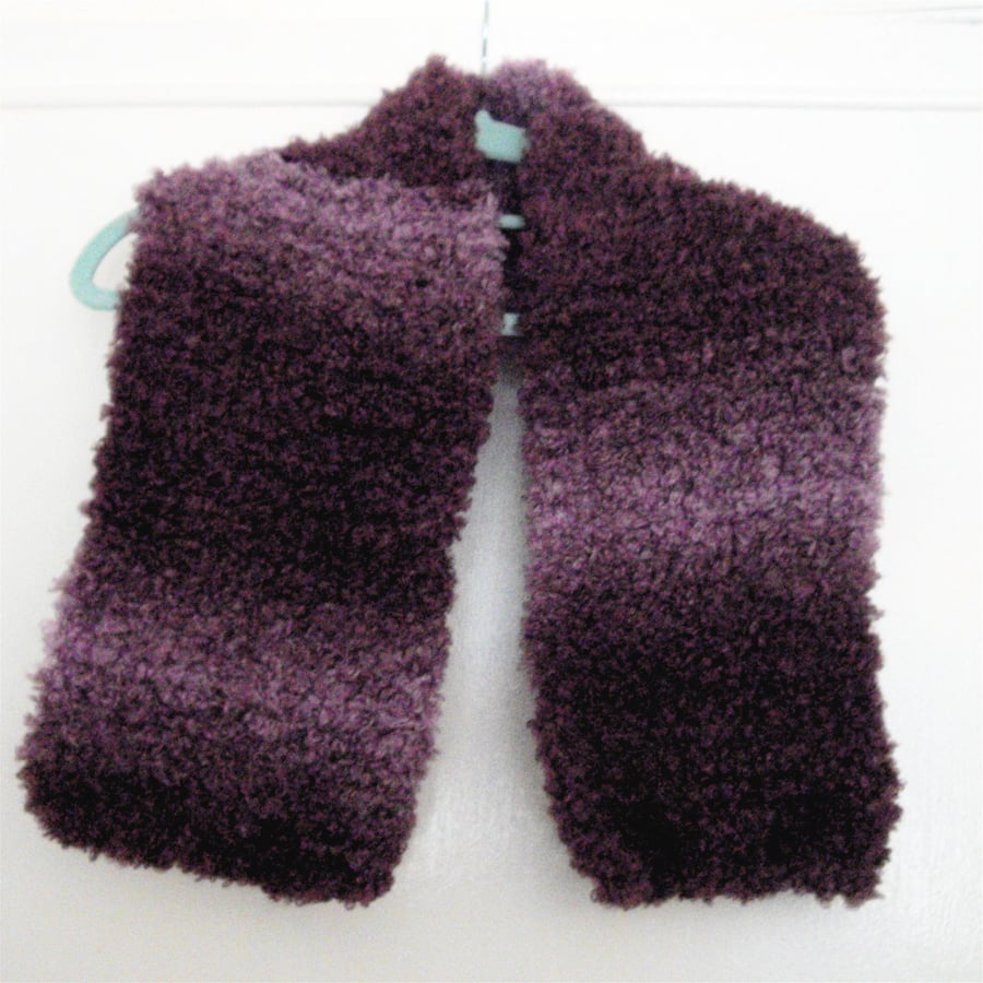 Thick Truffle Hand Knitted Scarf