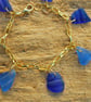 Blue beach glass bracelet - Image 3