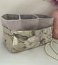 Perfectly Imperfect, Three Pocket Fabric Storage Box, Bathroom, Craft Storage