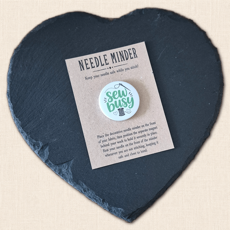 Sew Busy Needle Minder - Funny Cross Stitch Accessory