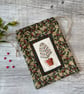 Christmas Tree Drawstring Bag with Hand Embroidery  - Image 1