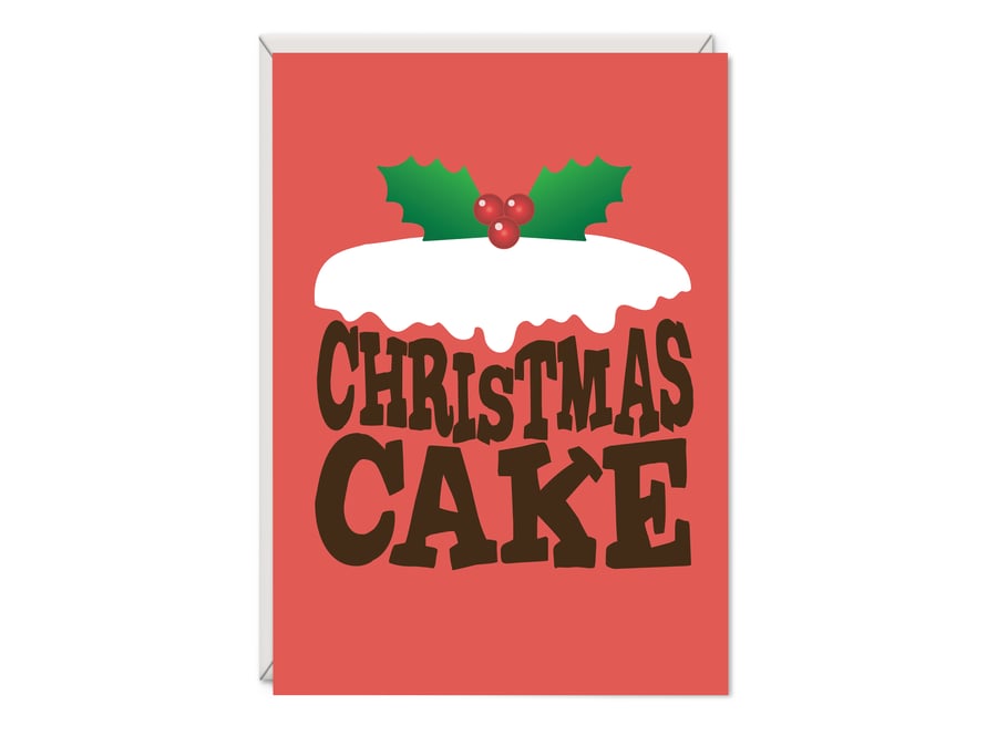 Christmas Cake Christmas Card 