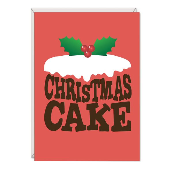 Christmas Cake Christmas Card 
