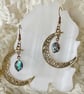 Abalone Moon Earrings