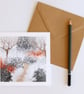 Winter Garden Greeting Cards pack of 4 blank illustrated cards - Image 7
