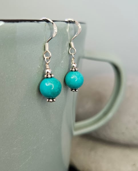 Turquoise and Sterling Silver Earrings