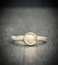Silver Pebble Ring, pebble  ring, Freeform silver ring, mixed metals ring , - Image 10