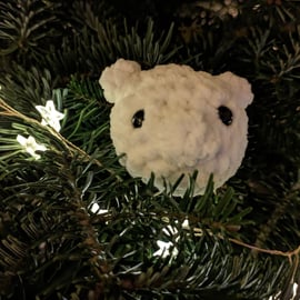 Polar bear crochet stress ball