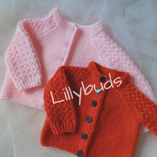 Knitting Pattern Tessa, baby knitting pattern, jacket, cardigan