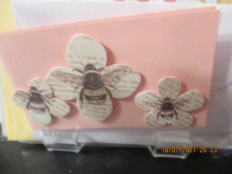 Bees and Flowers Card