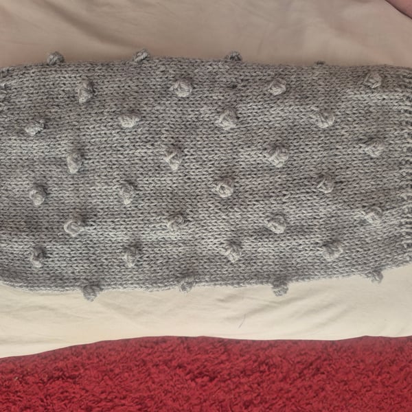 Hand knitted dog coat 