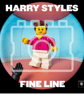 LEGO-Inspired Harry Styles – Fine Line 5x5" Print (Mounted for 9x9" Frame) - Image 1