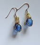 Scottish Blue Sea Glass Earrings – Handmade Drop Earrings - Coastal - Image 4