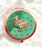 Mosaic Duck Double-sided Pocket Mirror