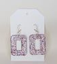 Square Resin Earrings - Image 1