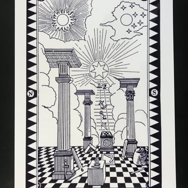 First Degree Tracing Board - Masonic - Aluminium Plaque - A5 or 203x304mm