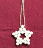 Boho macrame Christmas decoration set- grey trim - Image 8