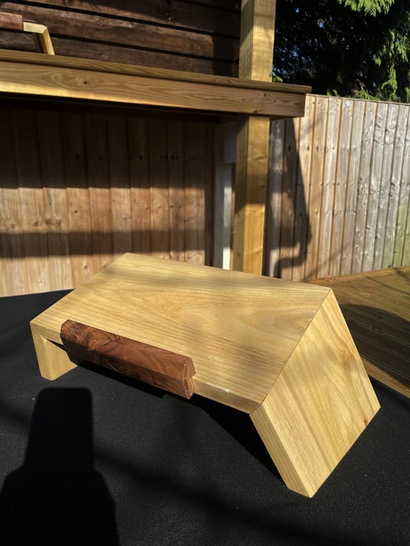 Tulipwood Laptop Stand – Solid Wood Laptop Riser No.4