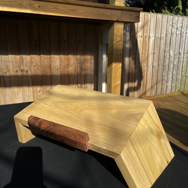 Tulipwood Laptop Stand – Solid Wood Laptop Riser No.4