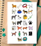 Dog Alphabet Greetings Card - Image 1