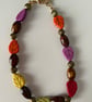 Multicoloured Leaf Bracelet and Earring set - Image 3