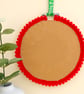 Christmas Decoration Ornament: Embroidered Hoop 14cm (5.5") Xmas Bell - Image 4