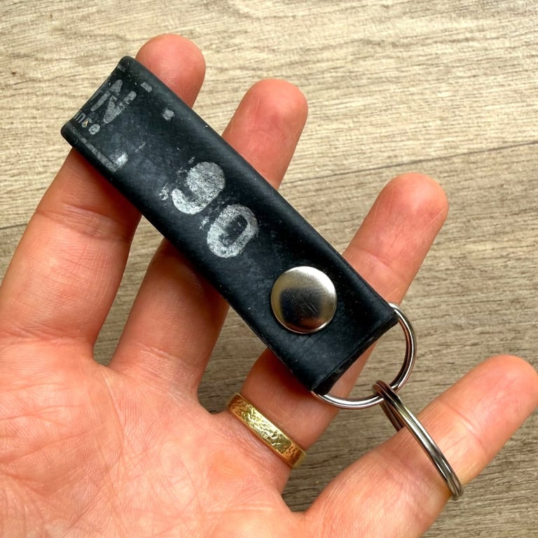 Mini Key Chain 2 - Made from a Bicycle Inner Tube