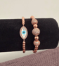 Rose Gold Sparkle Evil Eye Set