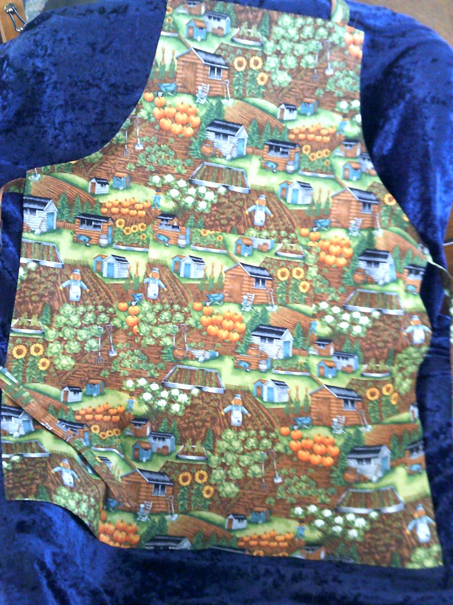 Allotment Scenes Adult Apron