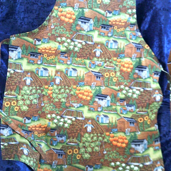 Allotment Scenes Adult Apron