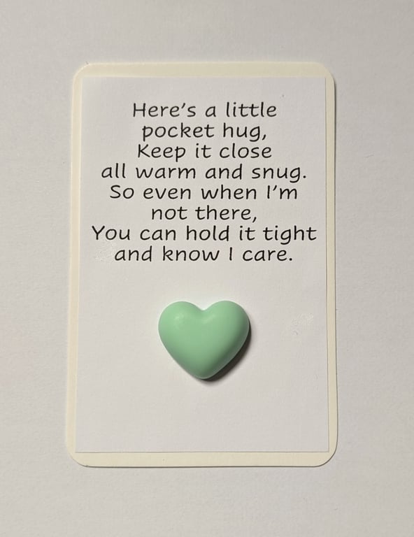 Pocket hugs - plain heart