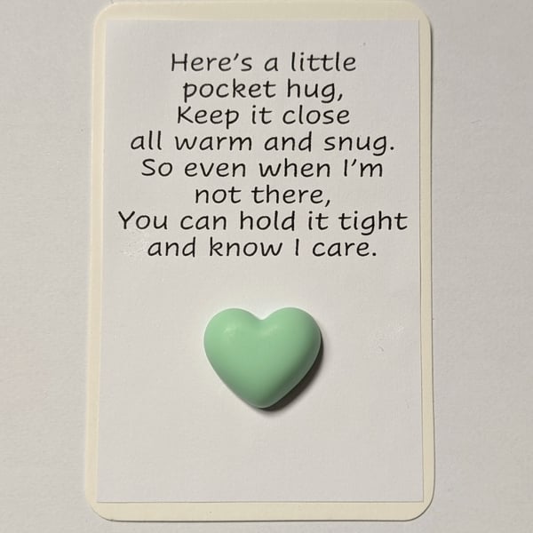 Pocket hugs - plain heart