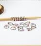 20 Ring Stitch Markers OPAQUE JEWEL Knitting Stitch Markers  - Image 4