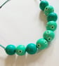 One of a kind - Hand painted wooden bead necklace - Chep - Image 1