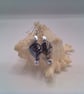 Black Iridescent Twist Bead and Silver Faceted Bead Silver Plated Earrings - Image 8