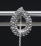 Silver Teardrop Threader Earrings - Image 3