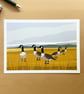 Canada geese - bird art print - Image 2