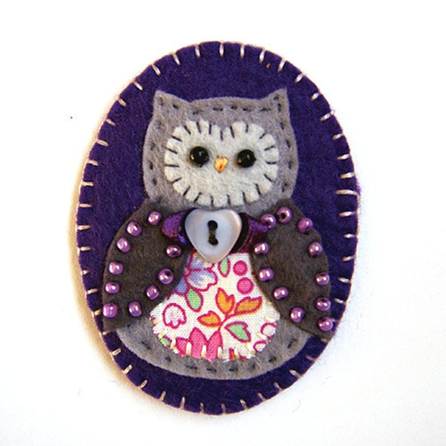 Owl Brooch