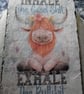Meditation Bull plaque - Image 1