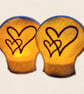 Hearts Tealight Covers - Love Heart Felt Home Decor - Image 2