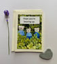 Knitted mini bears, cute greeting card with envelope - Image 6
