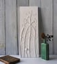 Cow Parsley, Honeysuckle & Rosehip Plaster Cast Wall Plaque - Image 1