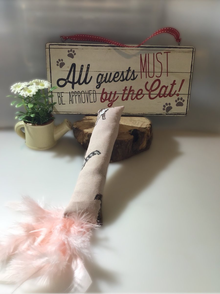 Kitty in Pink Catnip Kicker Toy