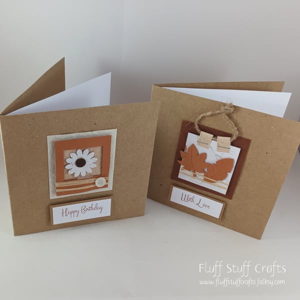 Pack of two nature themed cards - Beautiful Bundle