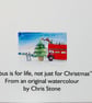 Christmas Themed London Bus and Christmas Tree Card A5 size - Image 3