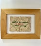 'Gather ye rosebuds while ye may' Hand embroidered vintage quilt art