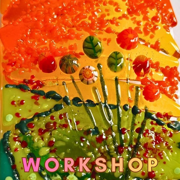 WORKSHOP Sunday 20th September 2026 11am - 3pm - Fused Glass Autumn Lantern