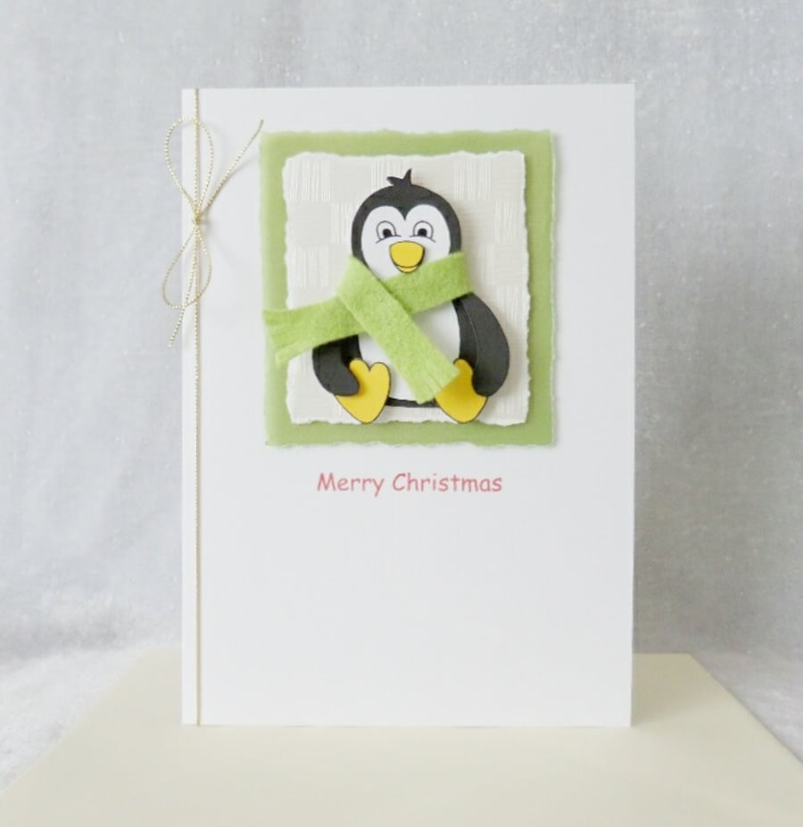Cute Christmas Penguin Card